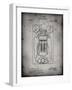 PP1083-Faded Grey T. A. Edison Vote Recorder Patent Poster-Cole Borders-Framed Giclee Print