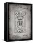 PP1083-Faded Grey T. A. Edison Vote Recorder Patent Poster-Cole Borders-Framed Stretched Canvas