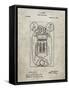 PP1083-Sandstone T. A. Edison Vote Recorder Patent Poster-Cole Borders-Framed Stretched Canvas