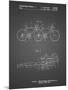 PP1084-Black Grid Tandem Bicycle Patent Poster-Cole Borders-Mounted Premium Giclee Print