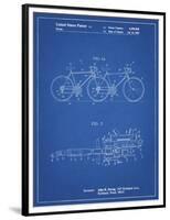 PP1084-Blueprint Tandem Bicycle Patent Poster-Cole Borders-Framed Premium Giclee Print