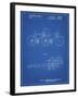 PP1084-Blueprint Tandem Bicycle Patent Poster-Cole Borders-Framed Giclee Print