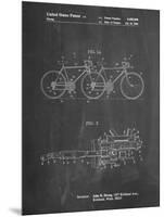 PP1084-Chalkboard Tandem Bicycle Patent Poster-Cole Borders-Mounted Premium Giclee Print