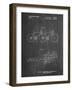 PP1084-Chalkboard Tandem Bicycle Patent Poster-Cole Borders-Framed Giclee Print