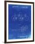 PP1084-Faded Blueprint Tandem Bicycle Patent Poster-Cole Borders-Framed Giclee Print