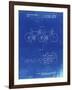PP1084-Faded Blueprint Tandem Bicycle Patent Poster-Cole Borders-Framed Giclee Print