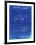 PP1084-Faded Blueprint Tandem Bicycle Patent Poster-Cole Borders-Framed Giclee Print