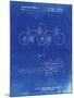 PP1084-Faded Blueprint Tandem Bicycle Patent Poster-Cole Borders-Mounted Giclee Print