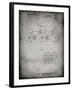 PP1084-Faded Grey Tandem Bicycle Patent Poster-Cole Borders-Framed Giclee Print