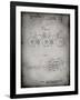 PP1084-Faded Grey Tandem Bicycle Patent Poster-Cole Borders-Framed Giclee Print