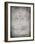 PP1084-Faded Grey Tandem Bicycle Patent Poster-Cole Borders-Framed Giclee Print