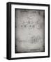 PP1084-Faded Grey Tandem Bicycle Patent Poster-Cole Borders-Framed Giclee Print