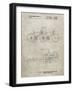 PP1084-Sandstone Tandem Bicycle Patent Poster-Cole Borders-Framed Giclee Print