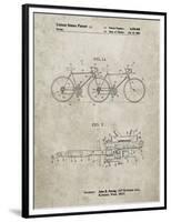 PP1084-Sandstone Tandem Bicycle Patent Poster-Cole Borders-Framed Premium Giclee Print