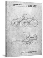 PP1084-Slate Tandem Bicycle Patent Poster-Cole Borders-Stretched Canvas