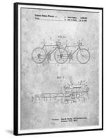 PP1084-Slate Tandem Bicycle Patent Poster-Cole Borders-Framed Premium Giclee Print