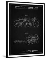 PP1084-Vintage Black Tandem Bicycle Patent Poster-Cole Borders-Framed Premium Giclee Print