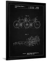 PP1084-Vintage Black Tandem Bicycle Patent Poster-Cole Borders-Framed Premium Giclee Print