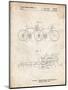 PP1084-Vintage Parchment Tandem Bicycle Patent Poster-Cole Borders-Mounted Giclee Print