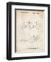 PP1084-Vintage Parchment Tandem Bicycle Patent Poster-Cole Borders-Framed Premium Giclee Print