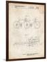 PP1084-Vintage Parchment Tandem Bicycle Patent Poster-Cole Borders-Framed Giclee Print