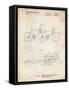 PP1084-Vintage Parchment Tandem Bicycle Patent Poster-Cole Borders-Framed Stretched Canvas