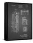 PP1088-Black Grid Telephone Booth Patent Poster-Cole Borders-Framed Stretched Canvas