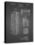 PP1088-Black Grid Telephone Booth Patent Poster-Cole Borders-Stretched Canvas