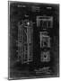 PP1088-Black Grunge Telephone Booth Patent Poster-Cole Borders-Mounted Giclee Print