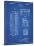 PP1088-Blueprint Telephone Booth Patent Poster-Cole Borders-Stretched Canvas