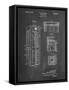 PP1088-Chalkboard Telephone Booth Patent Poster-Cole Borders-Framed Stretched Canvas