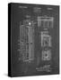 PP1088-Chalkboard Telephone Booth Patent Poster-Cole Borders-Stretched Canvas