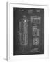 PP1088-Chalkboard Telephone Booth Patent Poster-Cole Borders-Framed Giclee Print