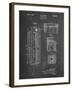 PP1088-Chalkboard Telephone Booth Patent Poster-Cole Borders-Framed Giclee Print