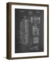 PP1088-Chalkboard Telephone Booth Patent Poster-Cole Borders-Framed Giclee Print