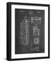 PP1088-Chalkboard Telephone Booth Patent Poster-Cole Borders-Framed Giclee Print