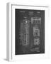 PP1088-Chalkboard Telephone Booth Patent Poster-Cole Borders-Framed Giclee Print