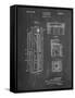 PP1088-Chalkboard Telephone Booth Patent Poster-Cole Borders-Framed Stretched Canvas