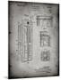 PP1088-Faded Grey Telephone Booth Patent Poster-Cole Borders-Mounted Giclee Print
