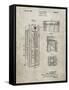 PP1088-Sandstone Telephone Booth Patent Poster-Cole Borders-Framed Stretched Canvas