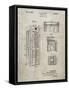 PP1088-Sandstone Telephone Booth Patent Poster-Cole Borders-Framed Stretched Canvas