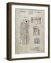 PP1088-Sandstone Telephone Booth Patent Poster-Cole Borders-Framed Giclee Print