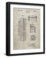 PP1088-Sandstone Telephone Booth Patent Poster-Cole Borders-Framed Giclee Print