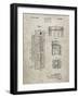 PP1088-Sandstone Telephone Booth Patent Poster-Cole Borders-Framed Giclee Print