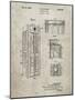 PP1088-Sandstone Telephone Booth Patent Poster-Cole Borders-Mounted Giclee Print