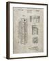 PP1088-Sandstone Telephone Booth Patent Poster-Cole Borders-Framed Giclee Print