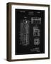 PP1088-Vintage Black Telephone Booth Patent Poster-Cole Borders-Framed Giclee Print