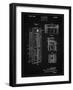 PP1088-Vintage Black Telephone Booth Patent Poster-Cole Borders-Framed Giclee Print