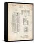 PP1088-Vintage Parchment Telephone Booth Patent Poster-Cole Borders-Framed Stretched Canvas