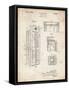 PP1088-Vintage Parchment Telephone Booth Patent Poster-Cole Borders-Framed Stretched Canvas